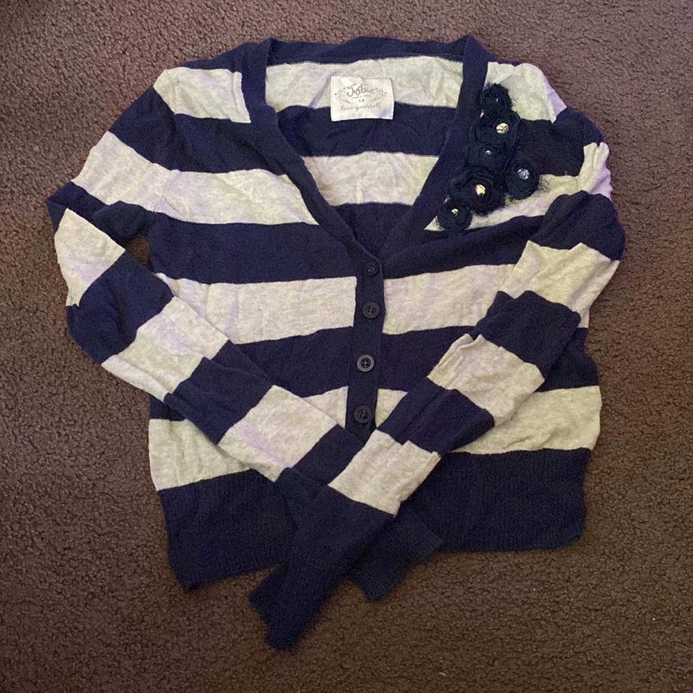 Justice crop sweater